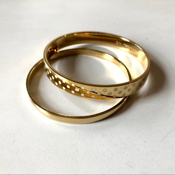 Kate Spade Gold Bangles (Set of 2) - Picture 2 of 3